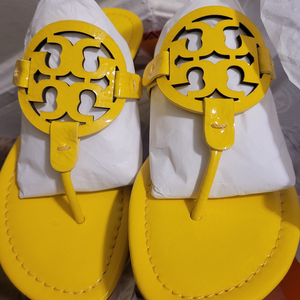 Tory Burch Yellow Sandals